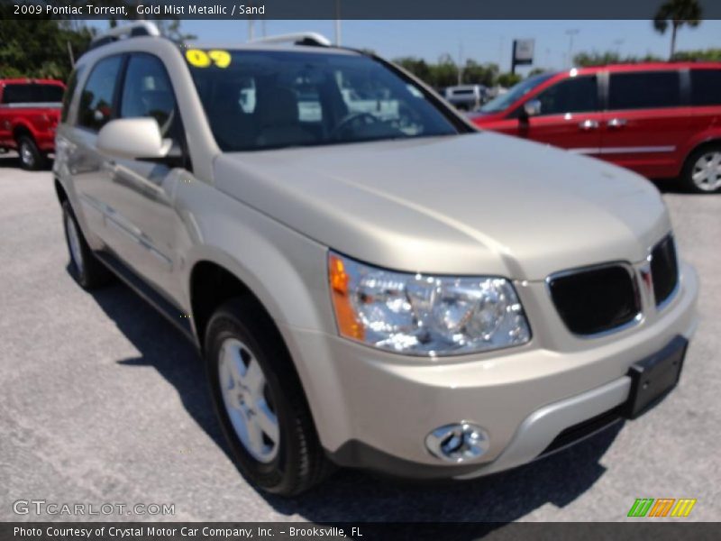 Gold Mist Metallic / Sand 2009 Pontiac Torrent