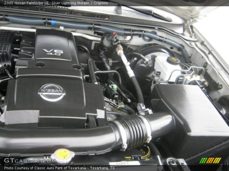 Silver Lightning Metallic / Graphite 2005 Nissan Pathfinder LE