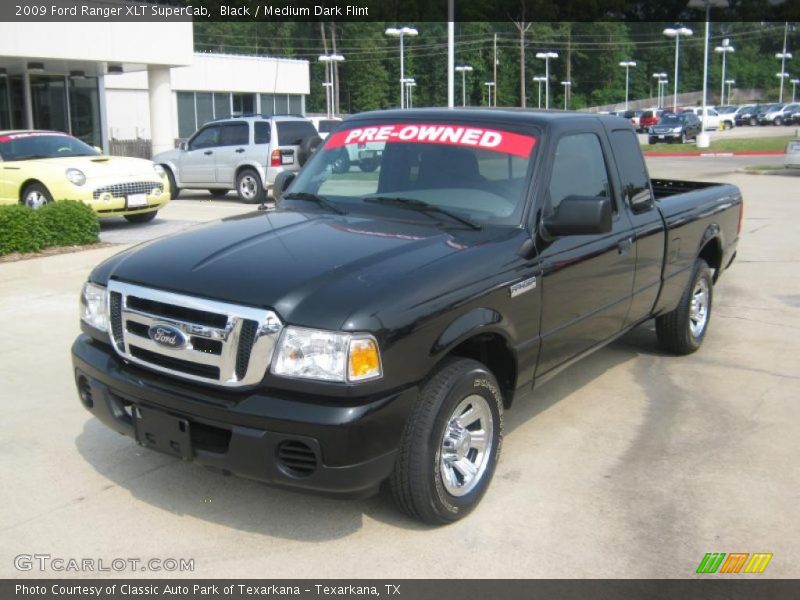 Black / Medium Dark Flint 2009 Ford Ranger XLT SuperCab
