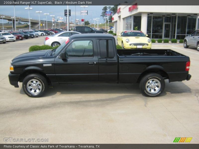 Black / Medium Dark Flint 2009 Ford Ranger XLT SuperCab