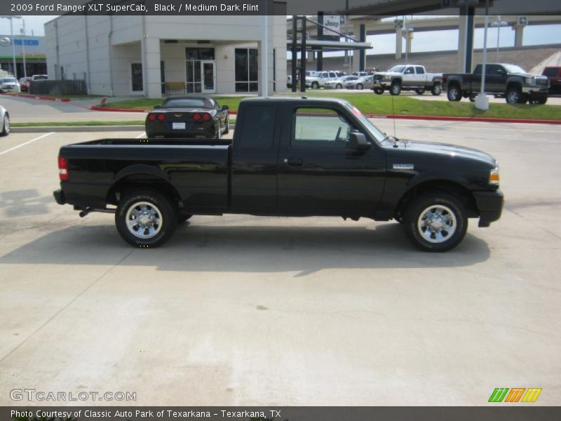 Black / Medium Dark Flint 2009 Ford Ranger XLT SuperCab