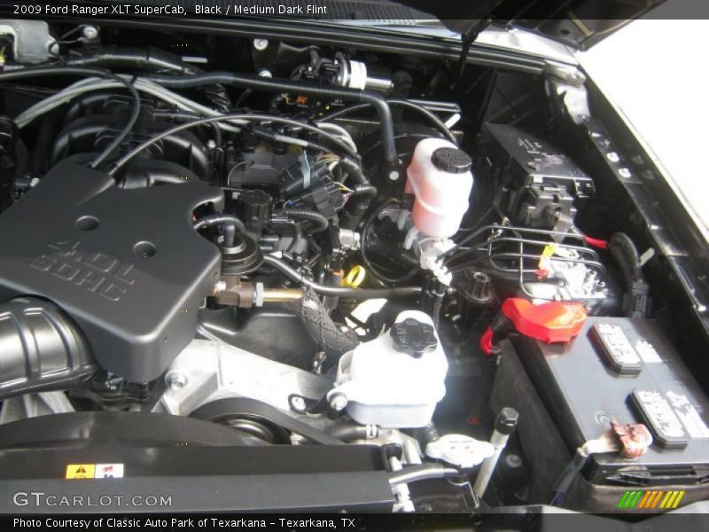 Black / Medium Dark Flint 2009 Ford Ranger XLT SuperCab