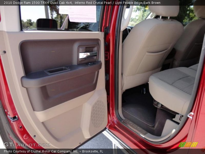 Inferno Red Crystal Pearl / Light Pebble Beige/Bark Brown 2010 Dodge Ram 1500 TRX4 Quad Cab 4x4