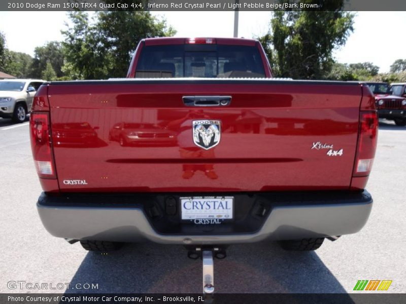 Inferno Red Crystal Pearl / Light Pebble Beige/Bark Brown 2010 Dodge Ram 1500 TRX4 Quad Cab 4x4