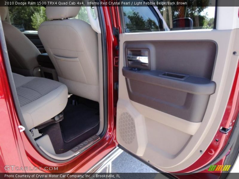 Inferno Red Crystal Pearl / Light Pebble Beige/Bark Brown 2010 Dodge Ram 1500 TRX4 Quad Cab 4x4