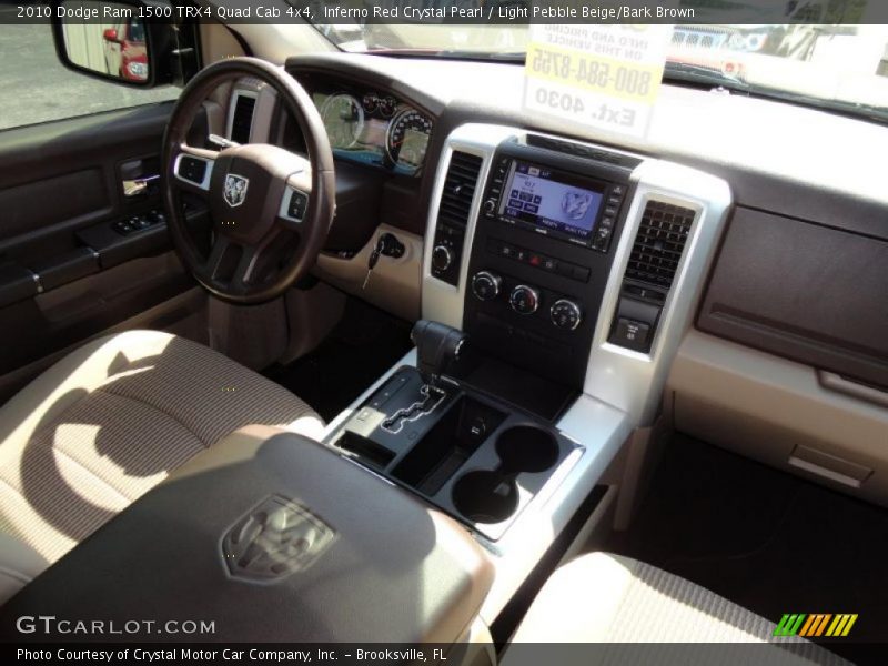 Inferno Red Crystal Pearl / Light Pebble Beige/Bark Brown 2010 Dodge Ram 1500 TRX4 Quad Cab 4x4