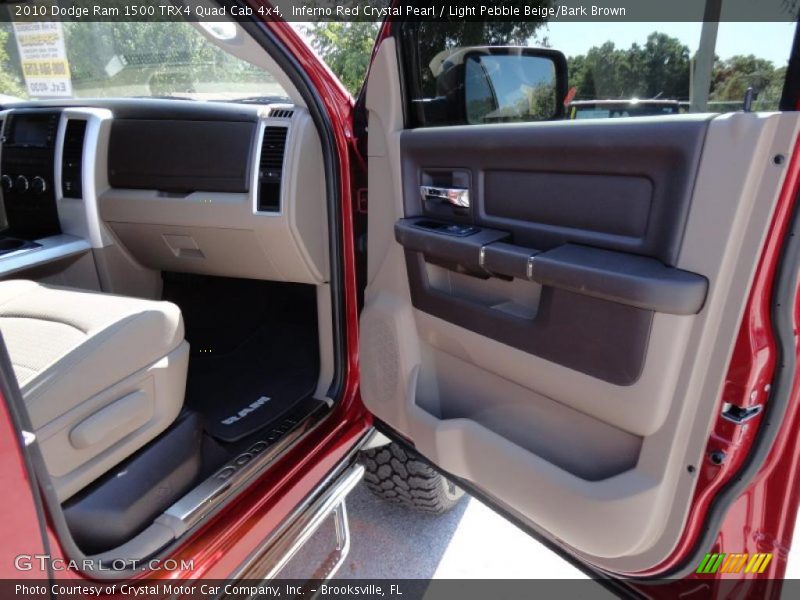 Inferno Red Crystal Pearl / Light Pebble Beige/Bark Brown 2010 Dodge Ram 1500 TRX4 Quad Cab 4x4