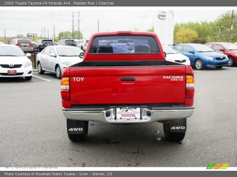 Radiant Red / Charcoal 2003 Toyota Tacoma V6 Xtracab 4x4