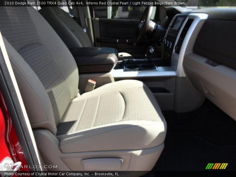 Inferno Red Crystal Pearl / Light Pebble Beige/Bark Brown 2010 Dodge Ram 1500 TRX4 Quad Cab 4x4