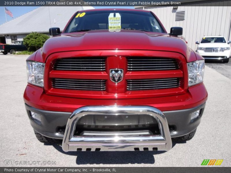 Inferno Red Crystal Pearl / Light Pebble Beige/Bark Brown 2010 Dodge Ram 1500 TRX4 Quad Cab 4x4