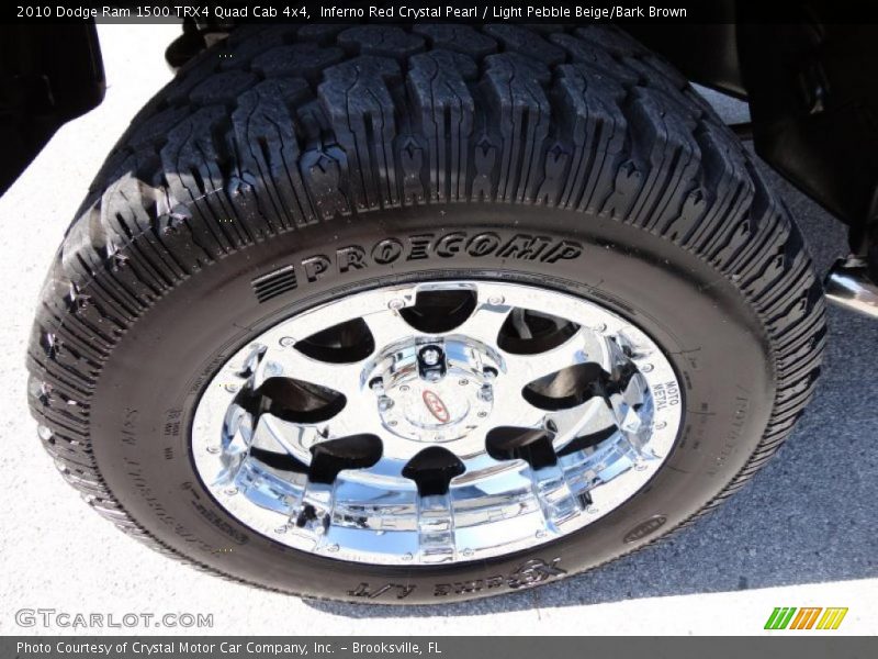 Inferno Red Crystal Pearl / Light Pebble Beige/Bark Brown 2010 Dodge Ram 1500 TRX4 Quad Cab 4x4