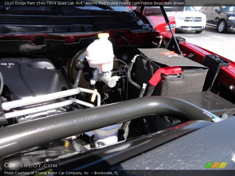 Inferno Red Crystal Pearl / Light Pebble Beige/Bark Brown 2010 Dodge Ram 1500 TRX4 Quad Cab 4x4