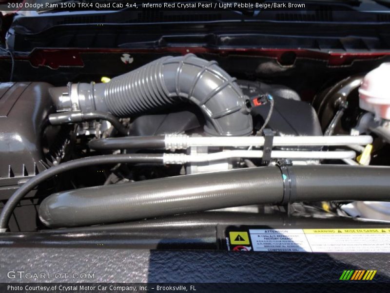 Inferno Red Crystal Pearl / Light Pebble Beige/Bark Brown 2010 Dodge Ram 1500 TRX4 Quad Cab 4x4