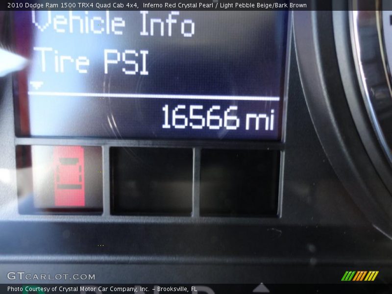 Inferno Red Crystal Pearl / Light Pebble Beige/Bark Brown 2010 Dodge Ram 1500 TRX4 Quad Cab 4x4