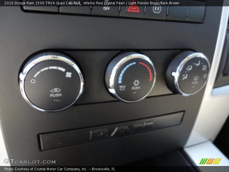 Inferno Red Crystal Pearl / Light Pebble Beige/Bark Brown 2010 Dodge Ram 1500 TRX4 Quad Cab 4x4