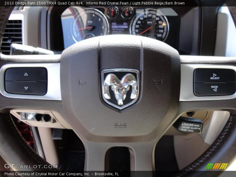 Inferno Red Crystal Pearl / Light Pebble Beige/Bark Brown 2010 Dodge Ram 1500 TRX4 Quad Cab 4x4