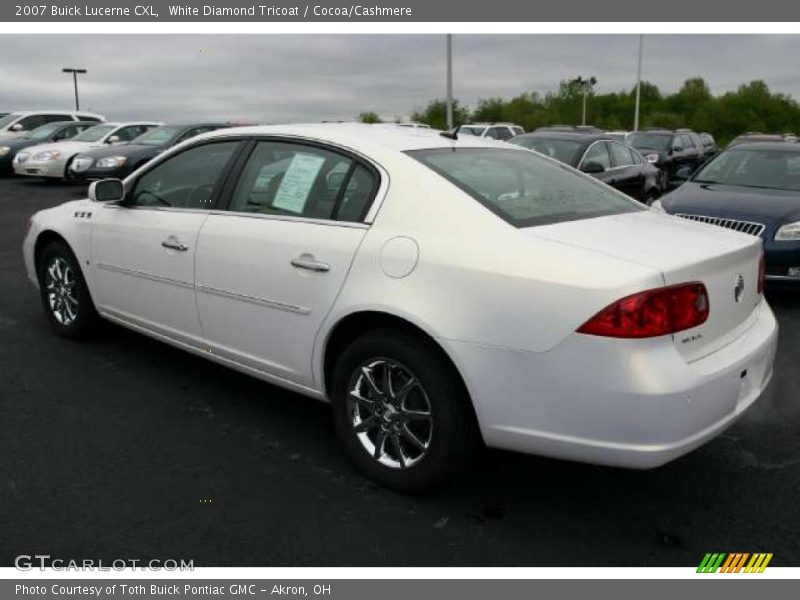 White Diamond Tricoat / Cocoa/Cashmere 2007 Buick Lucerne CXL