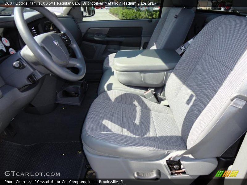 Bright Silver Metallic / Medium Slate Gray 2007 Dodge Ram 1500 SXT Regular Cab