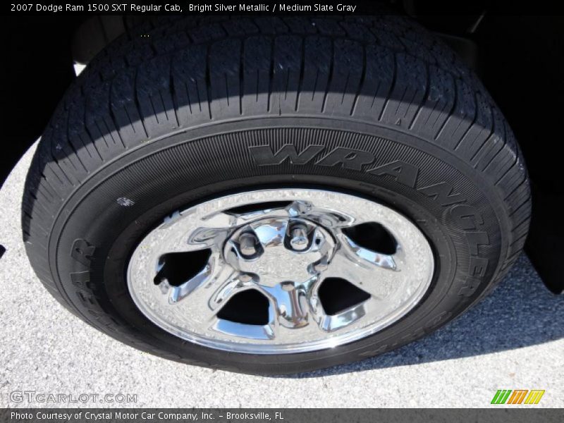 Bright Silver Metallic / Medium Slate Gray 2007 Dodge Ram 1500 SXT Regular Cab
