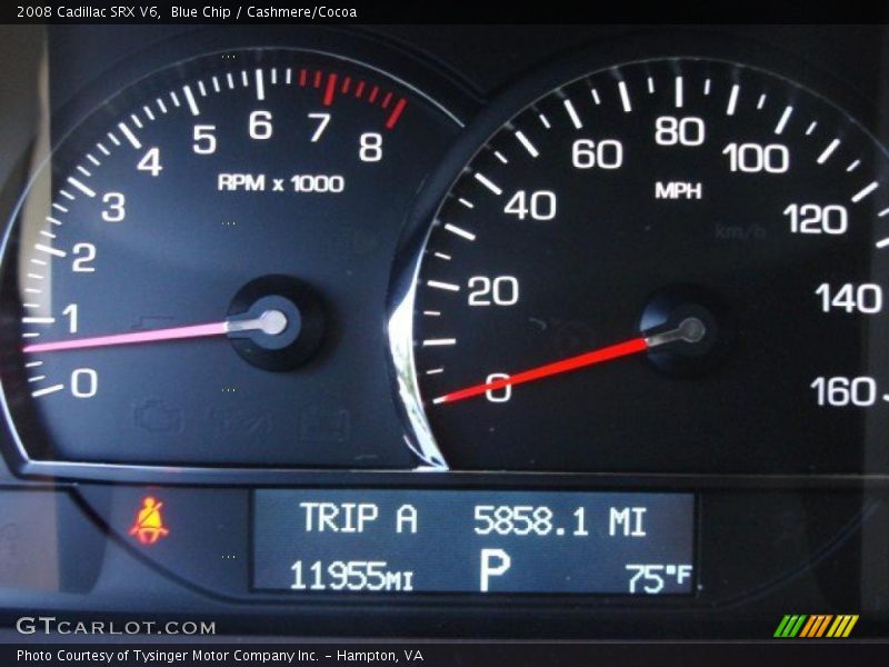 Blue Chip / Cashmere/Cocoa 2008 Cadillac SRX V6