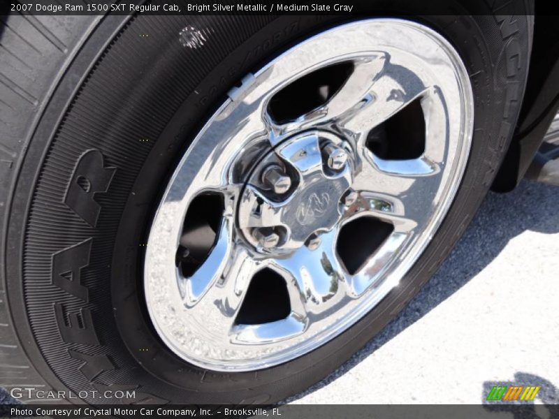 Bright Silver Metallic / Medium Slate Gray 2007 Dodge Ram 1500 SXT Regular Cab