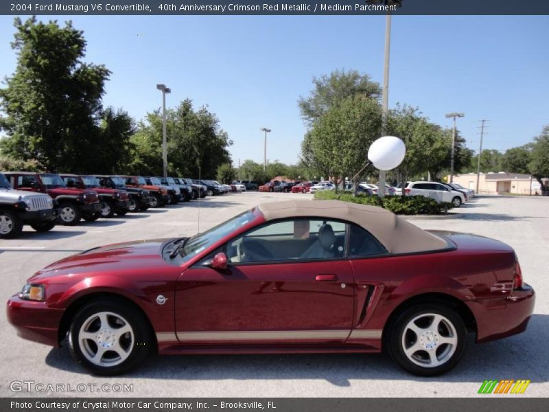  2004 Mustang V6 Convertible 40th Anniversary Crimson Red Metallic