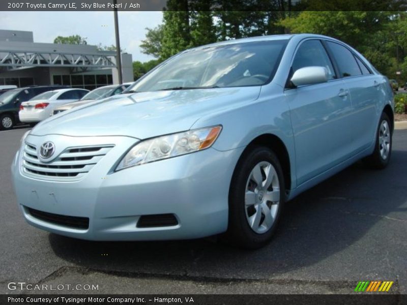 Sky Blue Pearl / Ash 2007 Toyota Camry LE