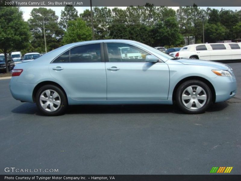 Sky Blue Pearl / Ash 2007 Toyota Camry LE