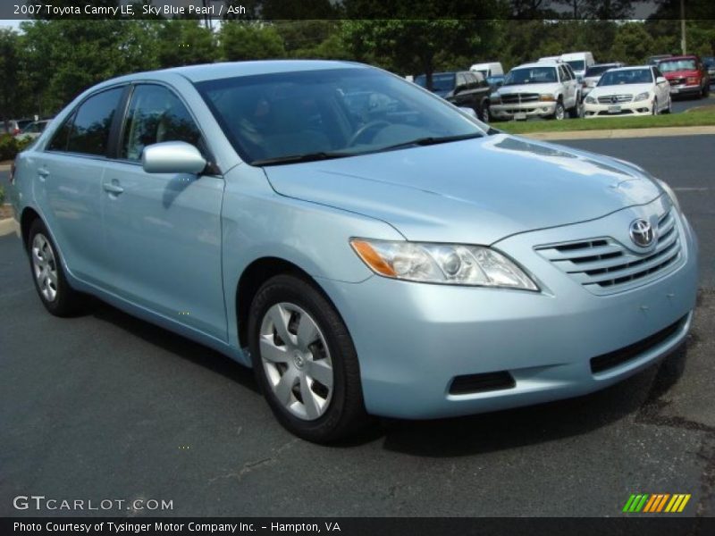Sky Blue Pearl / Ash 2007 Toyota Camry LE