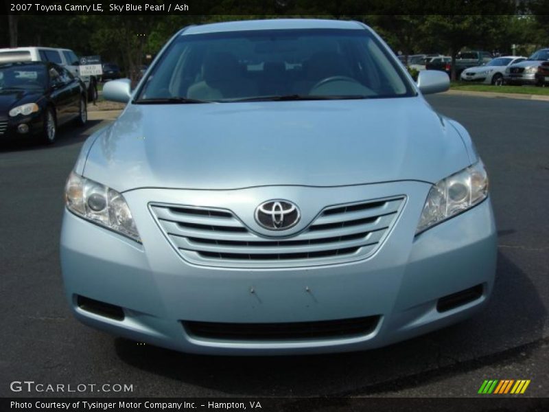 Sky Blue Pearl / Ash 2007 Toyota Camry LE