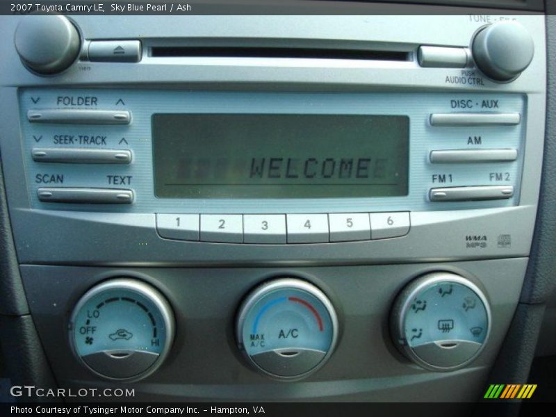 Sky Blue Pearl / Ash 2007 Toyota Camry LE
