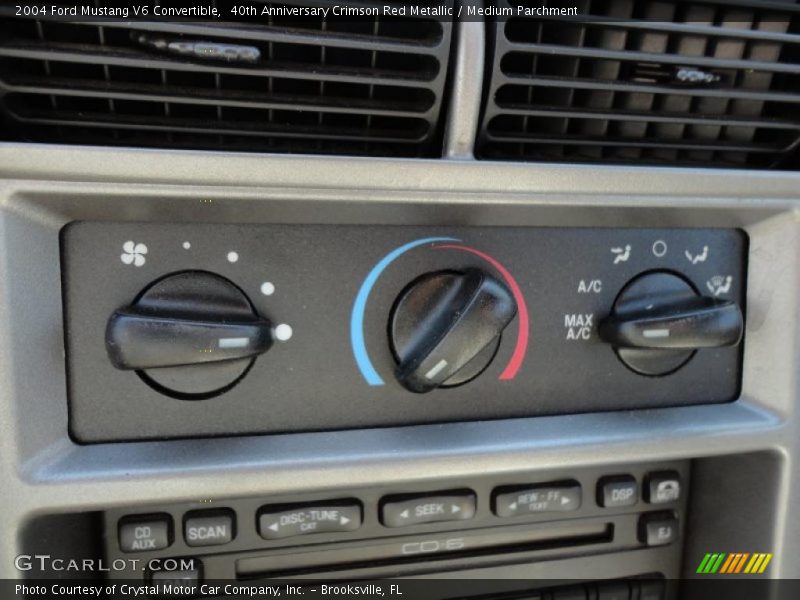 Controls of 2004 Mustang V6 Convertible