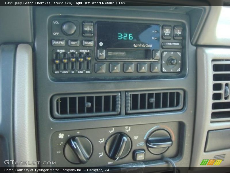 Light Drift Wood Metallic / Tan 1995 Jeep Grand Cherokee Laredo 4x4