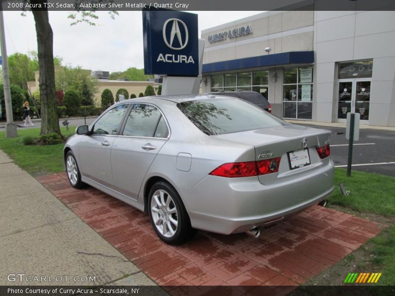 Alabaster Silver Metallic / Quartz Gray 2008 Acura TSX Sedan