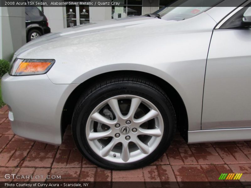 Alabaster Silver Metallic / Quartz Gray 2008 Acura TSX Sedan