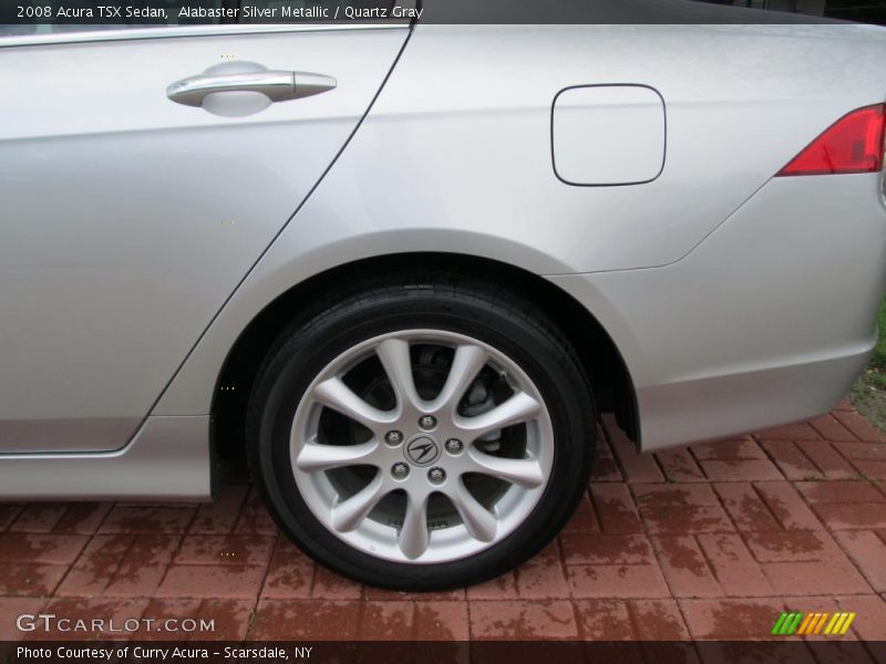 Alabaster Silver Metallic / Quartz Gray 2008 Acura TSX Sedan