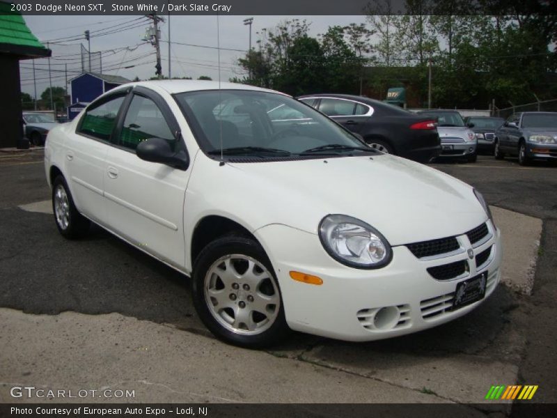 Stone White / Dark Slate Gray 2003 Dodge Neon SXT