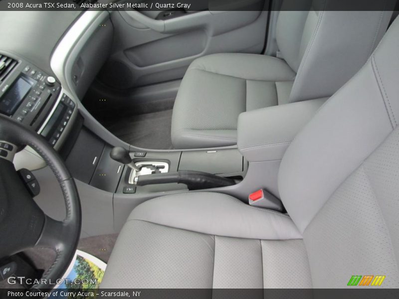 Alabaster Silver Metallic / Quartz Gray 2008 Acura TSX Sedan