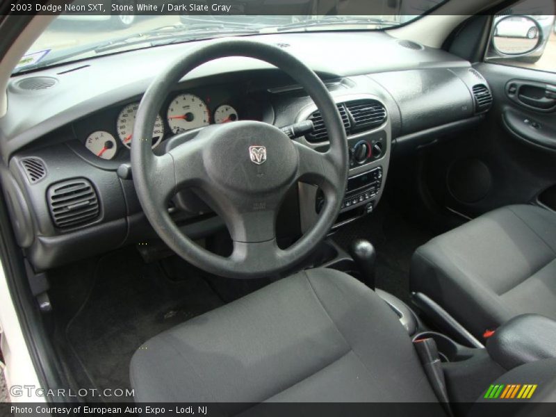 Stone White / Dark Slate Gray 2003 Dodge Neon SXT