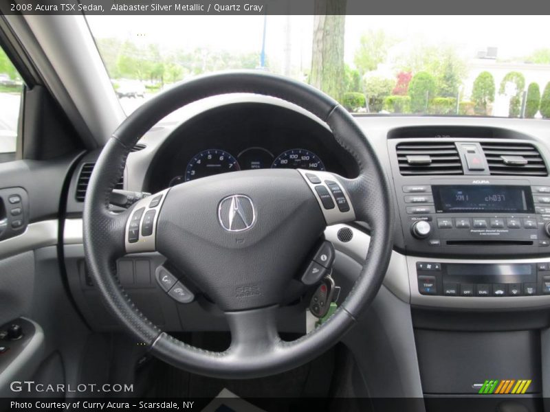 Alabaster Silver Metallic / Quartz Gray 2008 Acura TSX Sedan