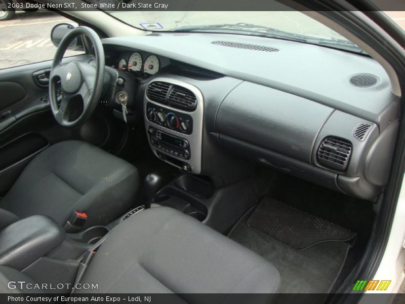 Stone White / Dark Slate Gray 2003 Dodge Neon SXT