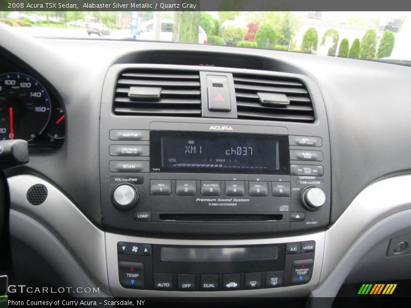 Alabaster Silver Metallic / Quartz Gray 2008 Acura TSX Sedan