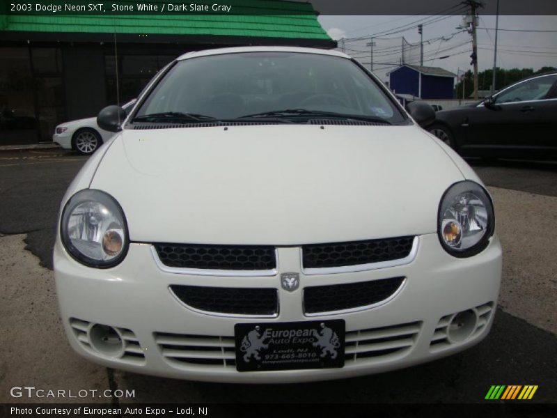 Stone White / Dark Slate Gray 2003 Dodge Neon SXT