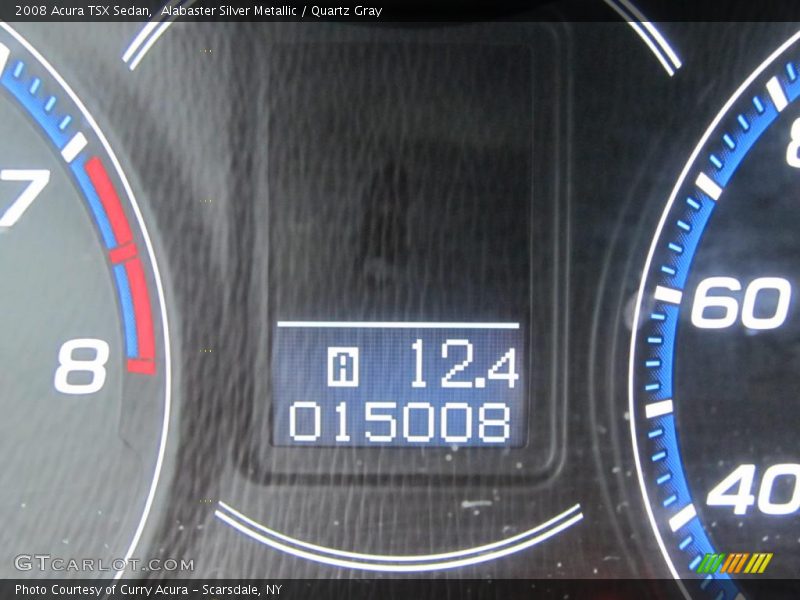 Alabaster Silver Metallic / Quartz Gray 2008 Acura TSX Sedan