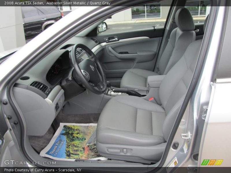 Alabaster Silver Metallic / Quartz Gray 2008 Acura TSX Sedan