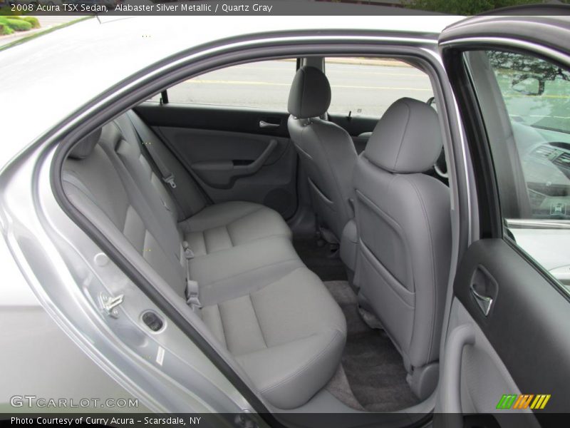 Alabaster Silver Metallic / Quartz Gray 2008 Acura TSX Sedan