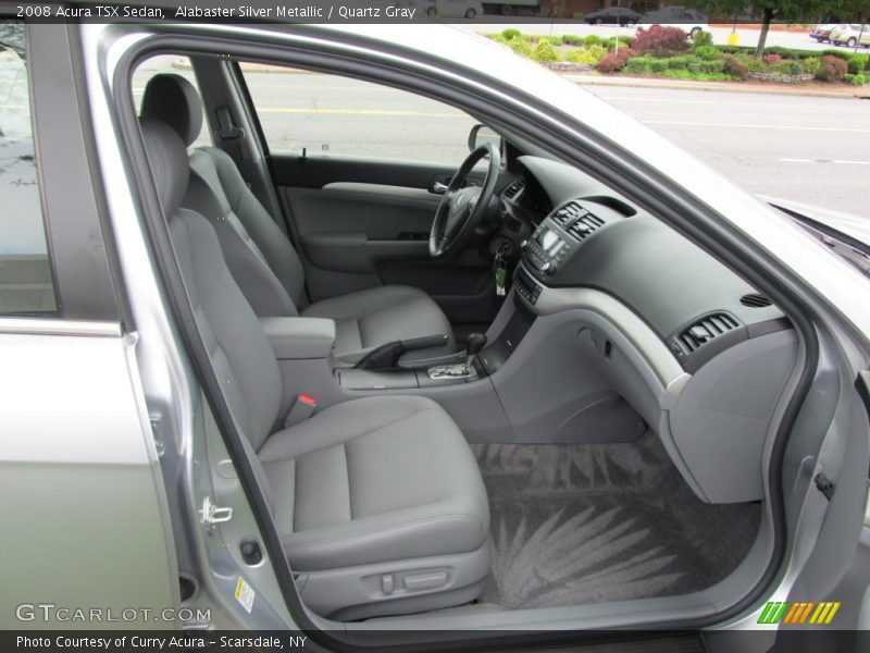 Alabaster Silver Metallic / Quartz Gray 2008 Acura TSX Sedan