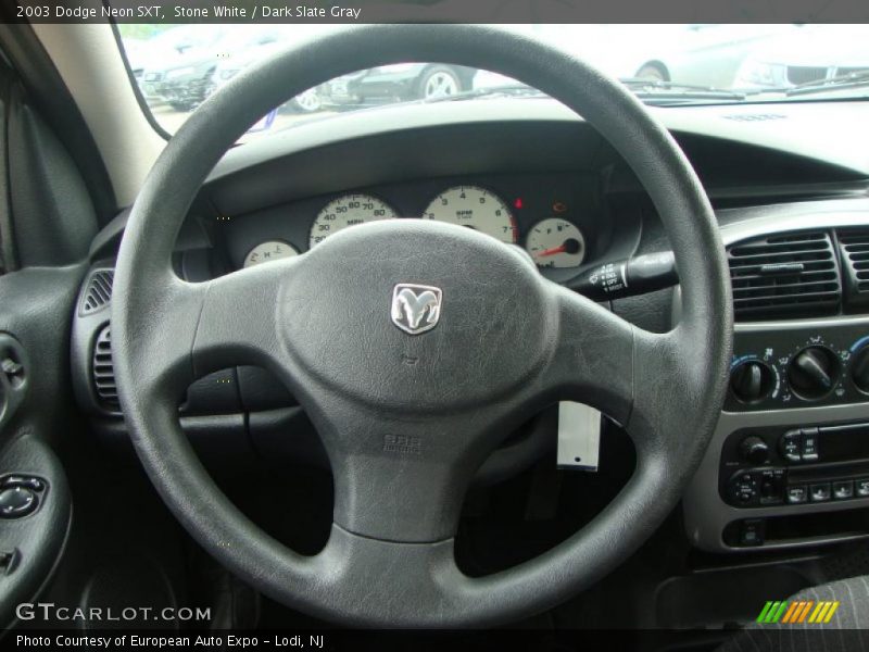 Stone White / Dark Slate Gray 2003 Dodge Neon SXT