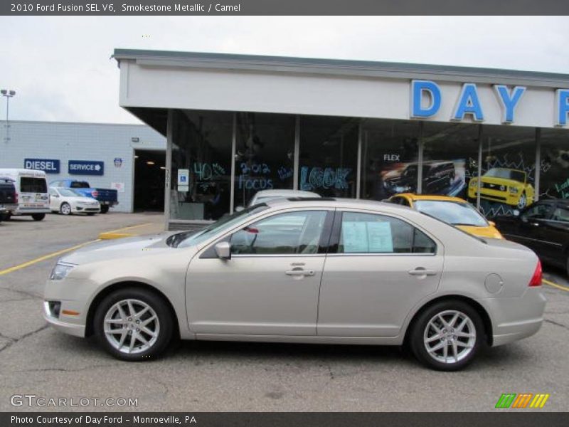 Smokestone Metallic / Camel 2010 Ford Fusion SEL V6