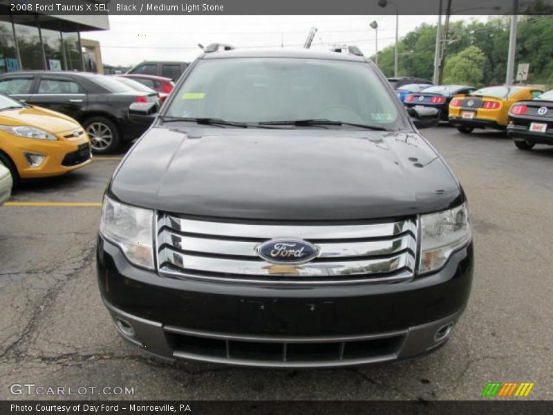 Black / Medium Light Stone 2008 Ford Taurus X SEL